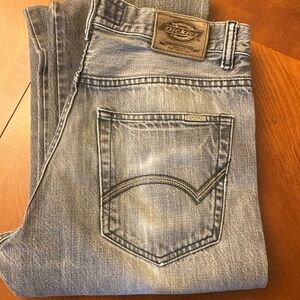 Dickies 31X30 Men’s Jeans Washed Grey Button Fly Vintage